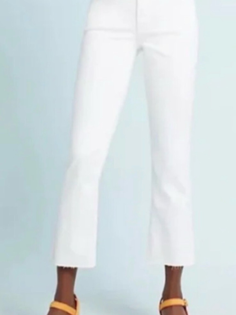 Anthropologie Pilcro & the Letterpress White Jeans high rise bootcut size 25